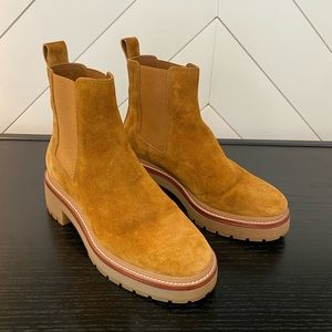 Tory Burch Suede Lug Boots